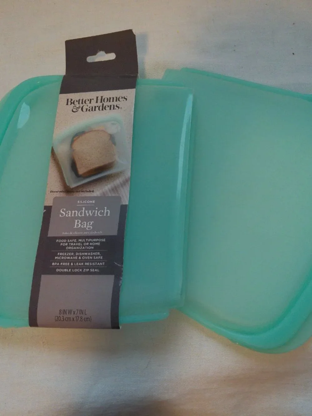 Better Homes & Garden Silicone Snack Bag 8.5 in W x 74.5 in L NEW